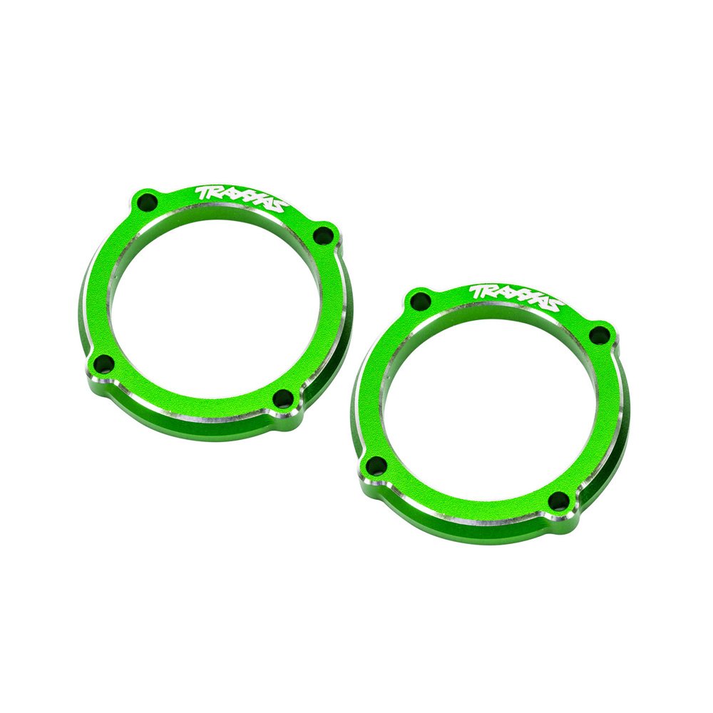 TRAXXAS GREEN ALUMINUM LED LIGHT POD RETAINERS (2)