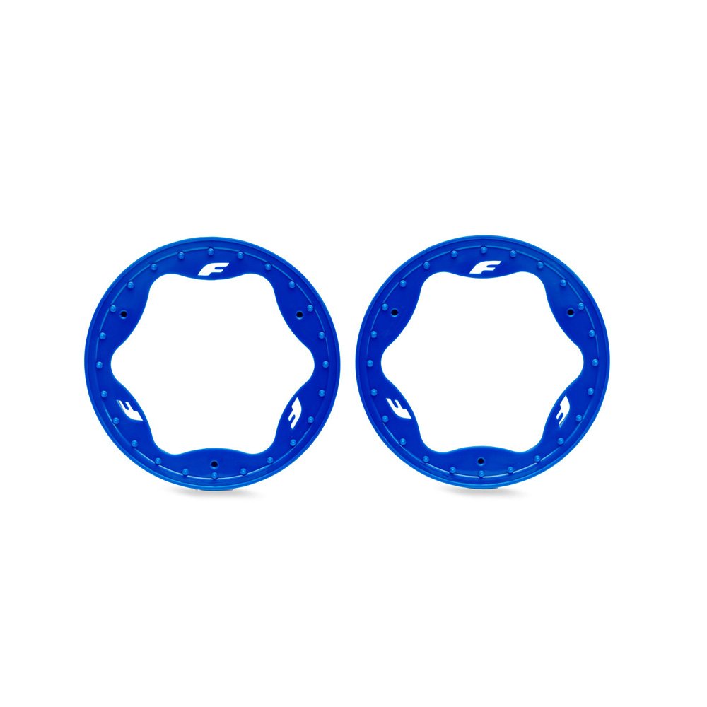 TRAXXAS 3.5" RED FUNCO FRONT BEADLOCK RINGS (2)