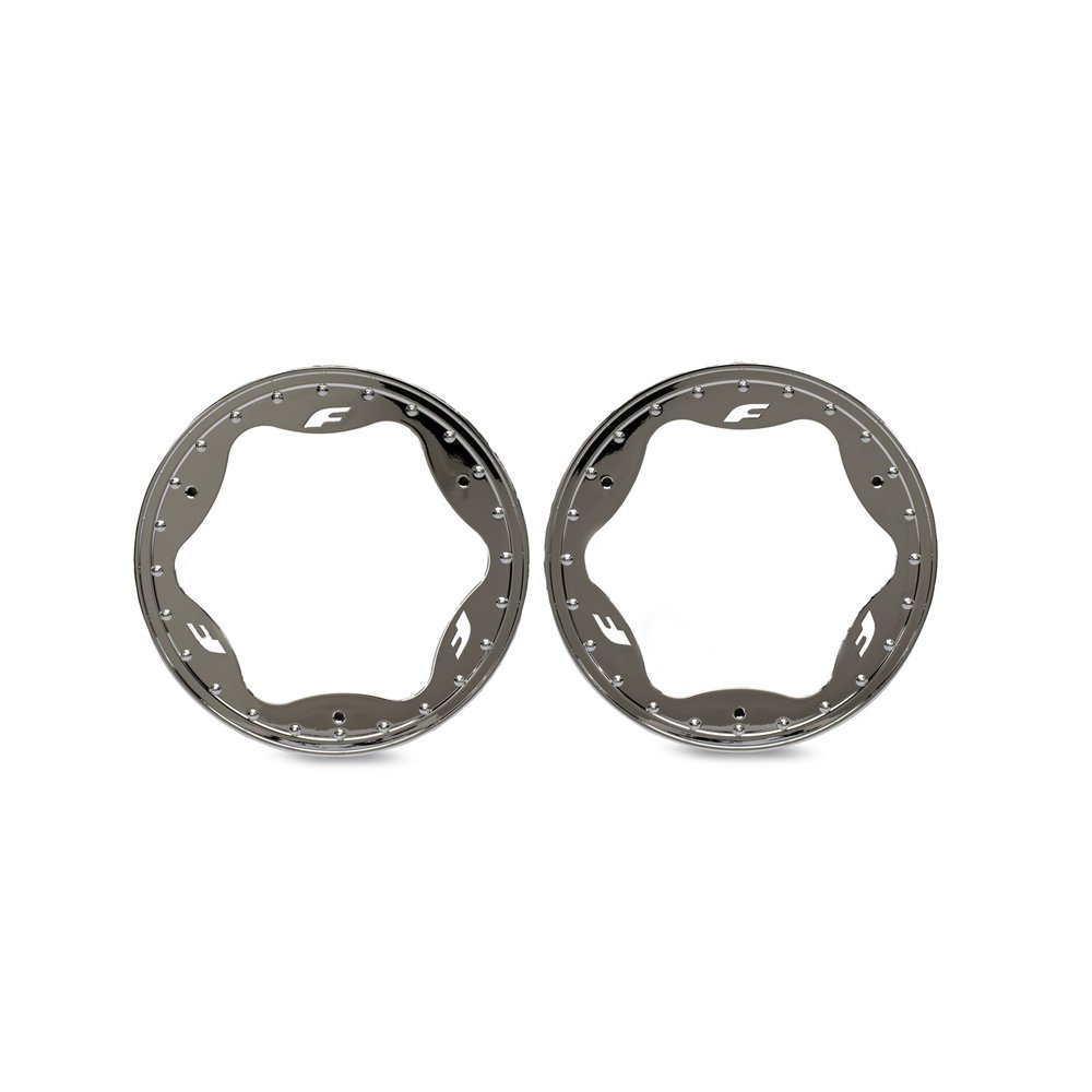 TRAXXAS 3.5" CHROME FUNCO FRONT BEADLOCK RINGS (2)