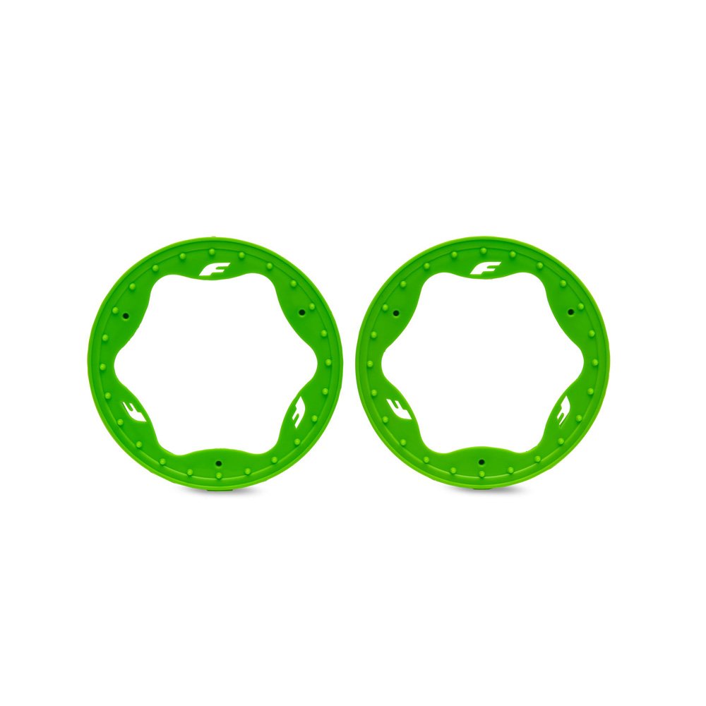 TRAXXAS 3.5" GREEN FUNCO FRONT BEADLOCK RINGS (2)