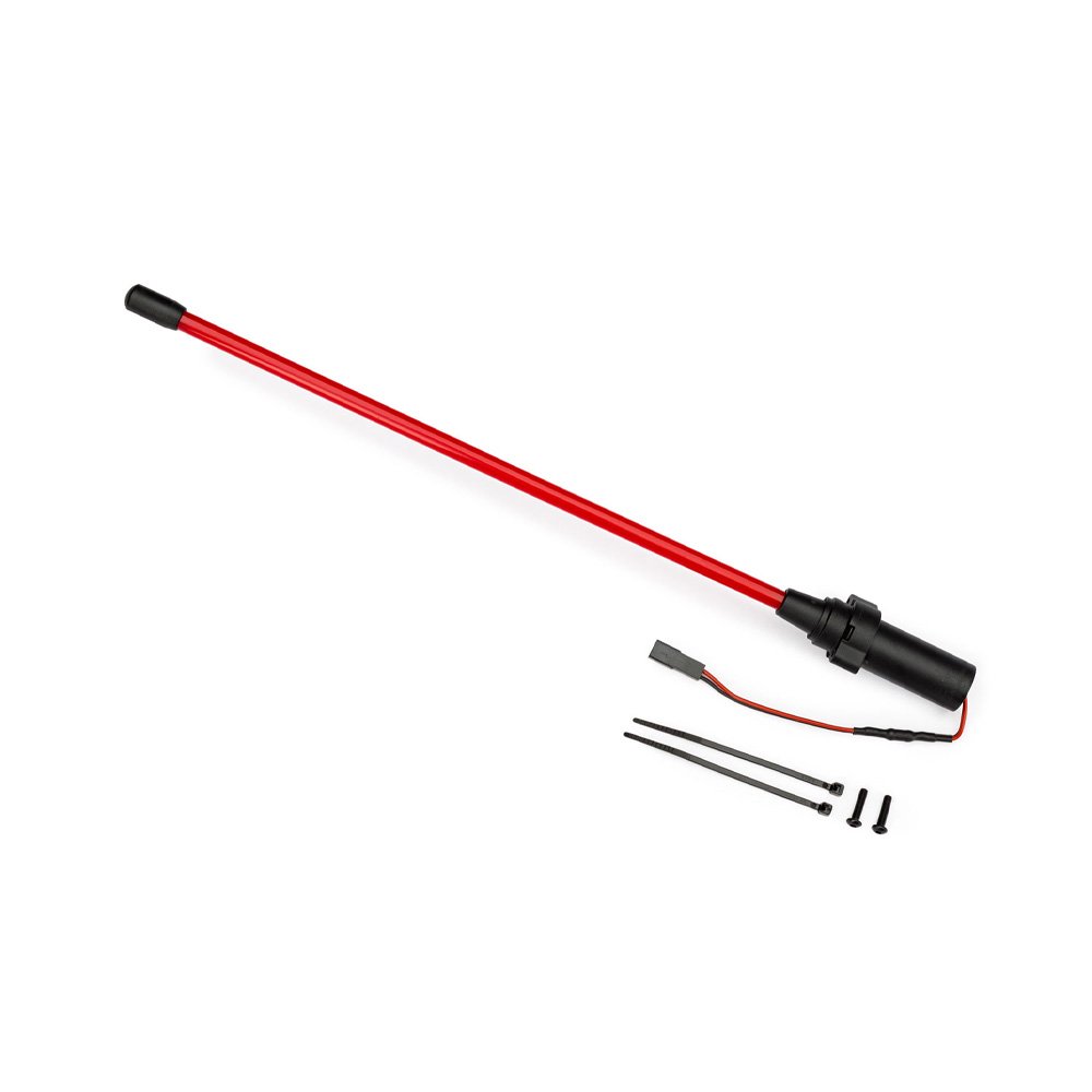 TRAXXAS RED LED WHIP LIGHT W/ FLEX-TECH MOUNT