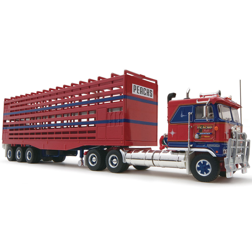 HIGHWAY REPLICAS 1/64 LIVESTOCK SEMI - PEACHS