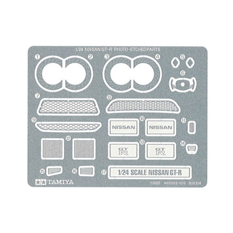 TAMIYA 1/24 NISSAN GT-R PHOTO ETCHED PARTS