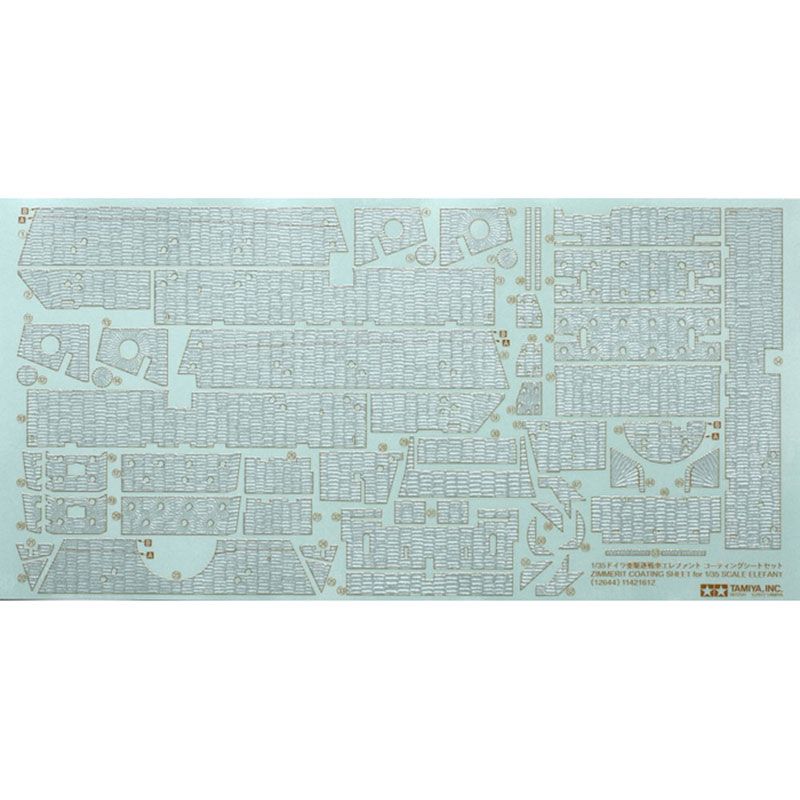 TAMIYA 1/35 ELEFANT ZIMMERIT COATING SHEET