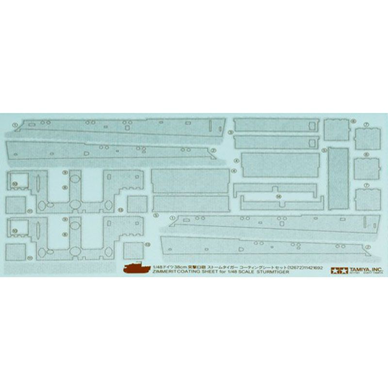 TAMIYA 1/48 STURMTIGER ZIMMERIT COATING SHEET