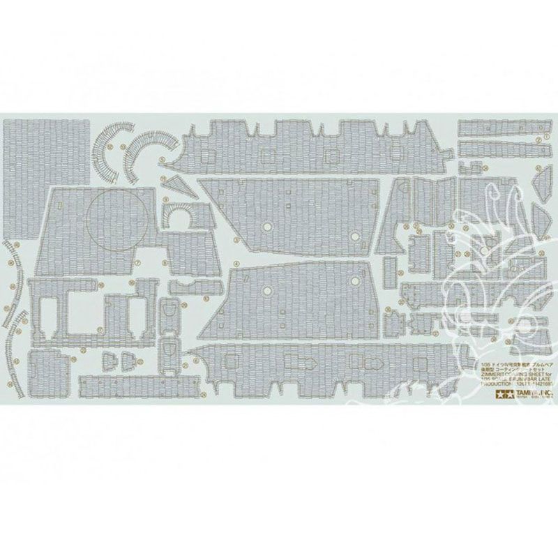 TAMIYA 1/35 BRUMMBAER LATE PRODUCTION ZIMMERIT COATING SHEET