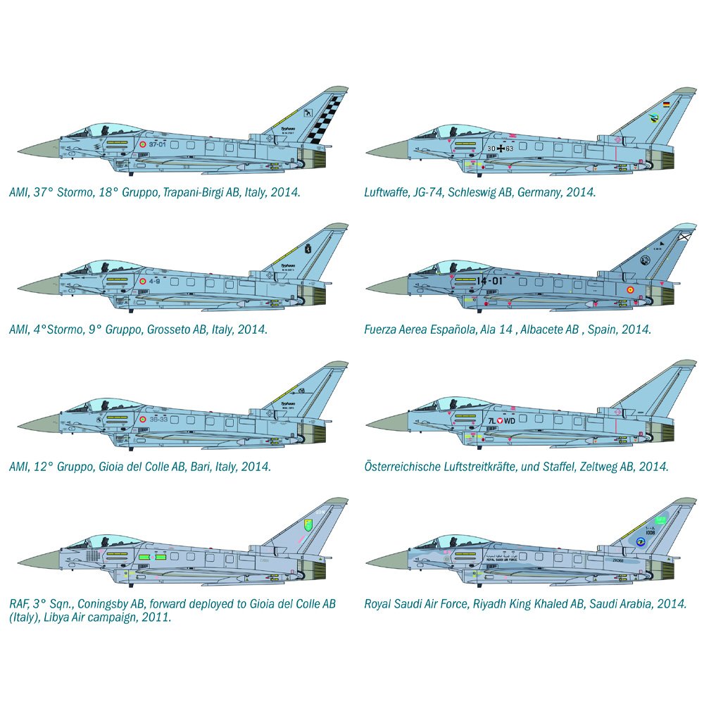 ITALERI 1/72  EF-2000 TYPHOON SINGLE SEATER