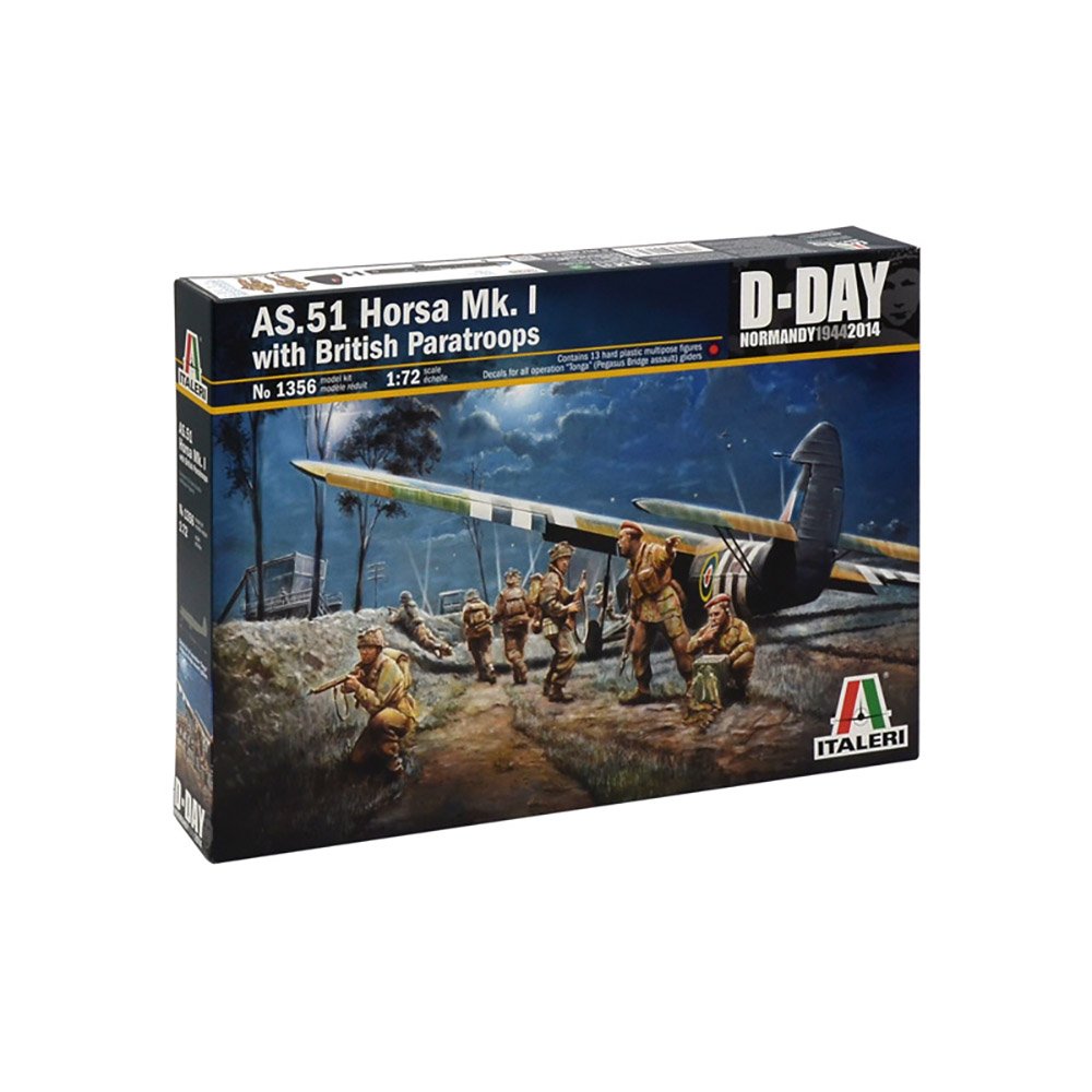 ITALERI 1/72 AS.51 HORSA MK.I WITH BRITISH PARATROOPS
