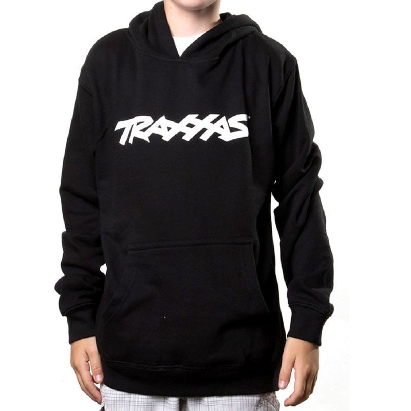 TRAXXAS LOGO HOODIE BLACK YOUTH MEDIUM