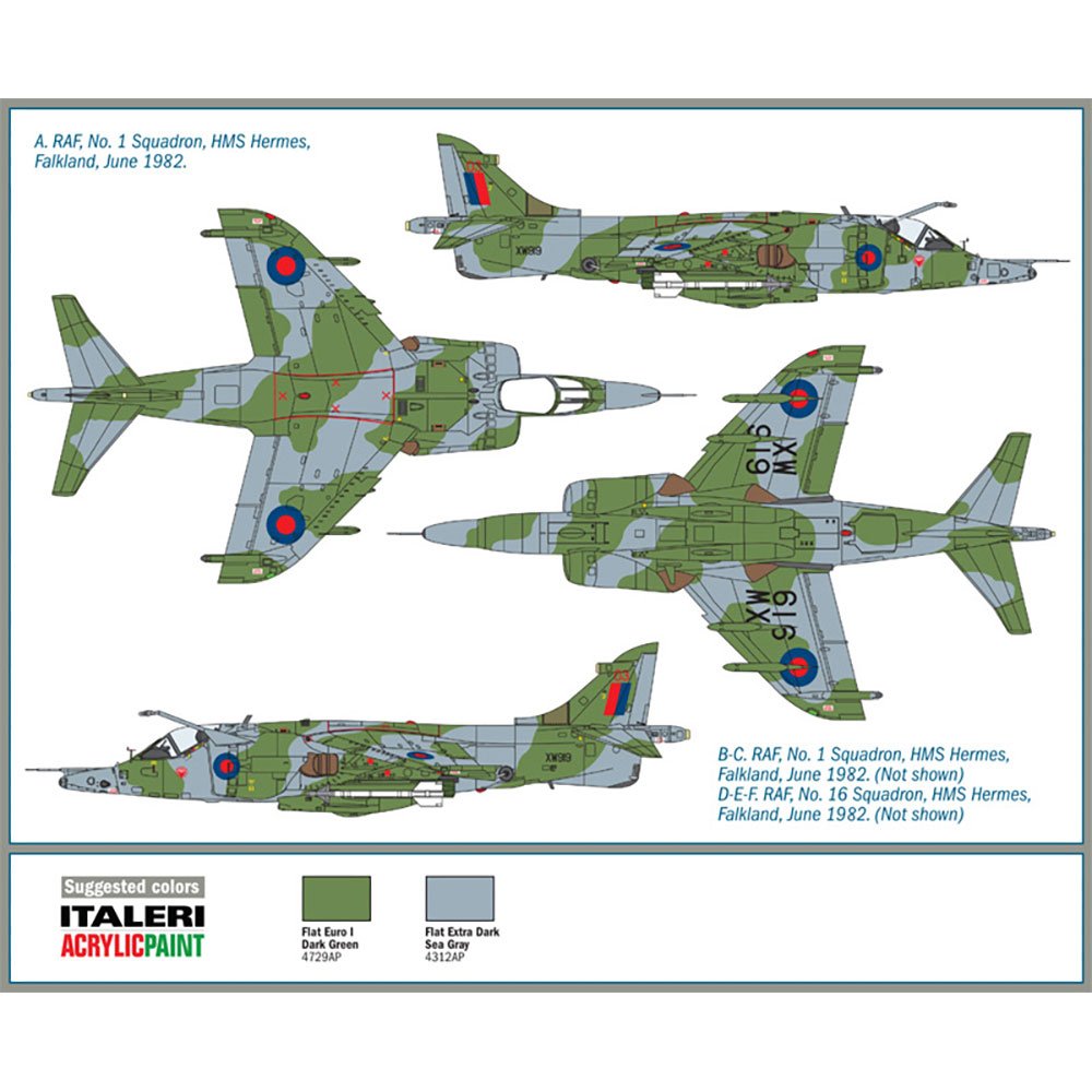 ITALERI 1/72 HARRIER GR.3 "FALKLAND"