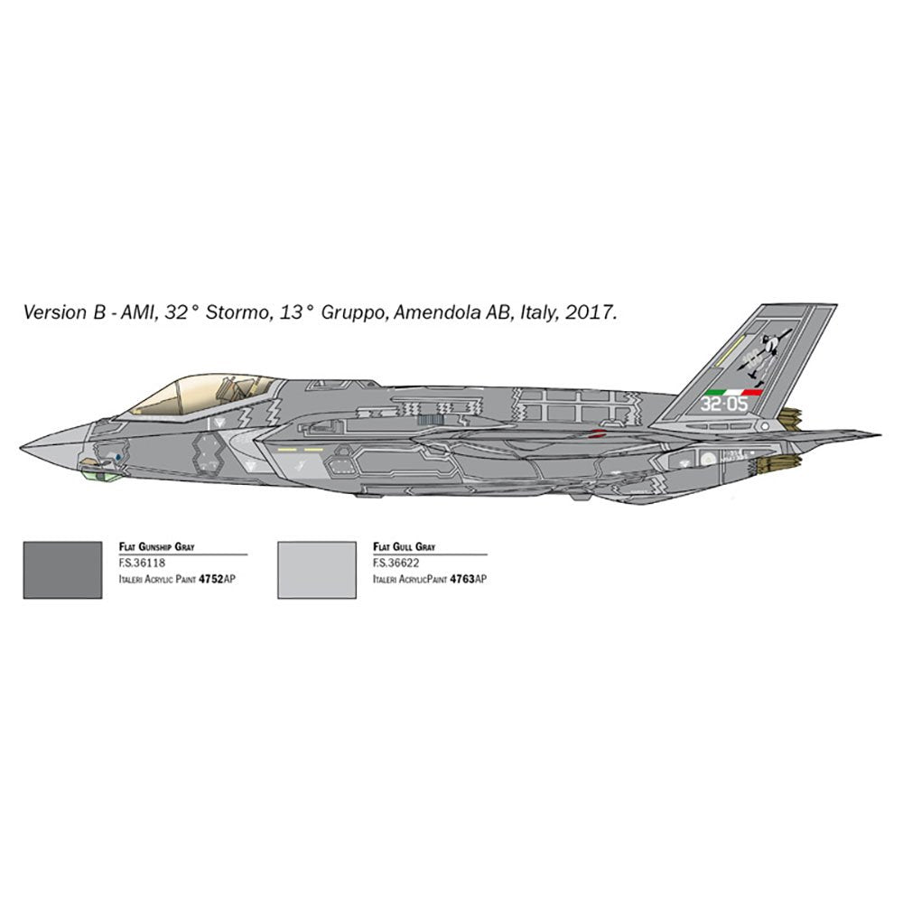 ITALERI 1/72 F-35A LIGHTNING II WITH AUS. DECALS
