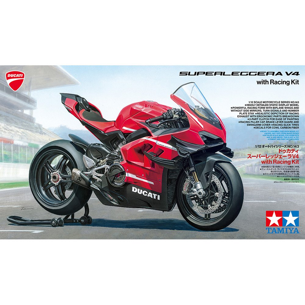 TAMIYA 1/12 DUCATI SUPERLEGGERA V4 WITH RACING KIT