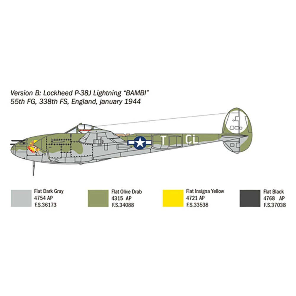ITALERI 1/72 P-38J LIGHTNING