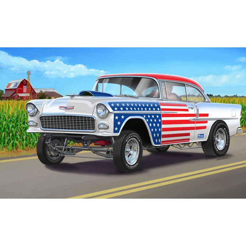 REVELL 1/24 1955 CHEVY BEL AIR STREET MACHINE 2N1