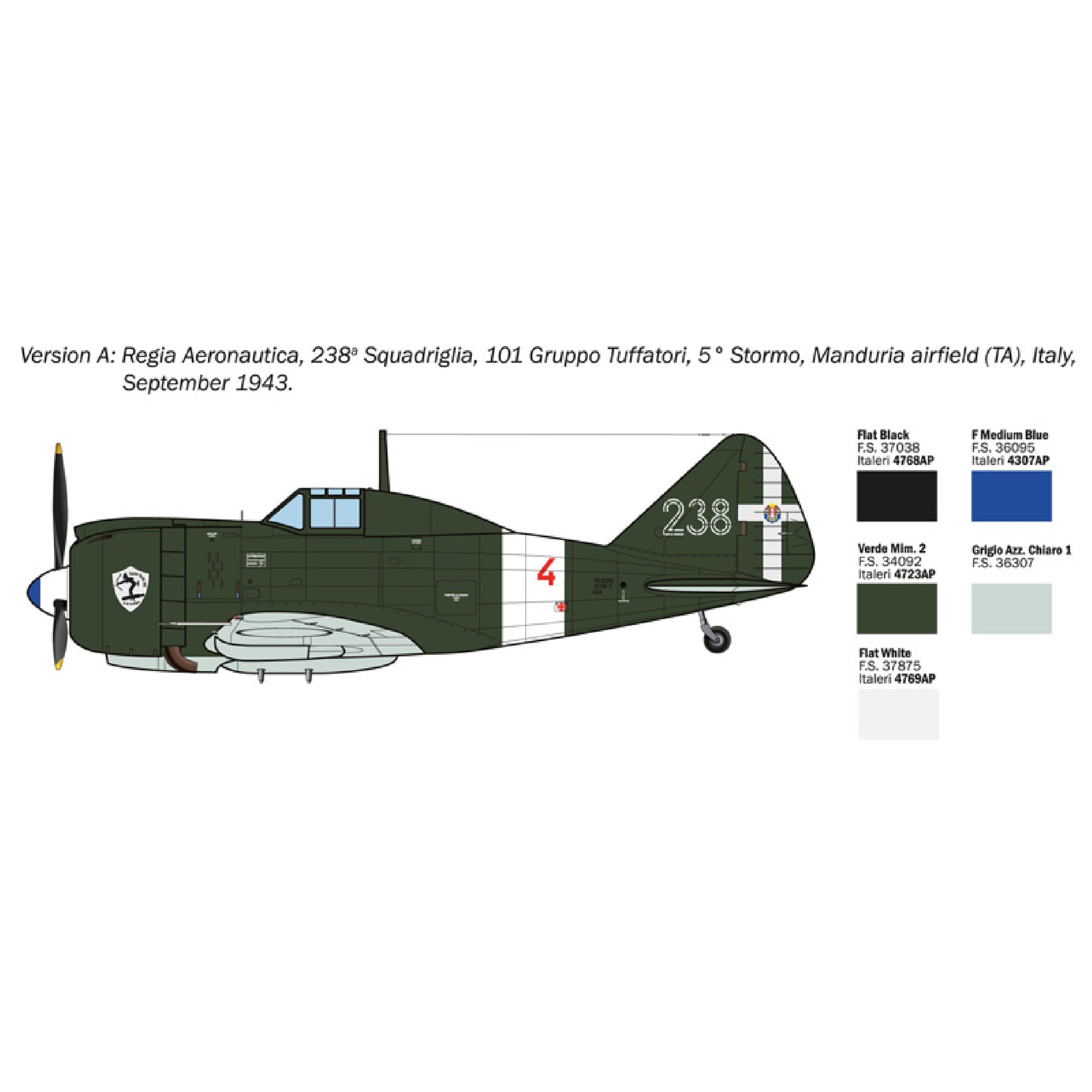 ITALERI 1/72 REGGIANE RE.2002 ARIETE