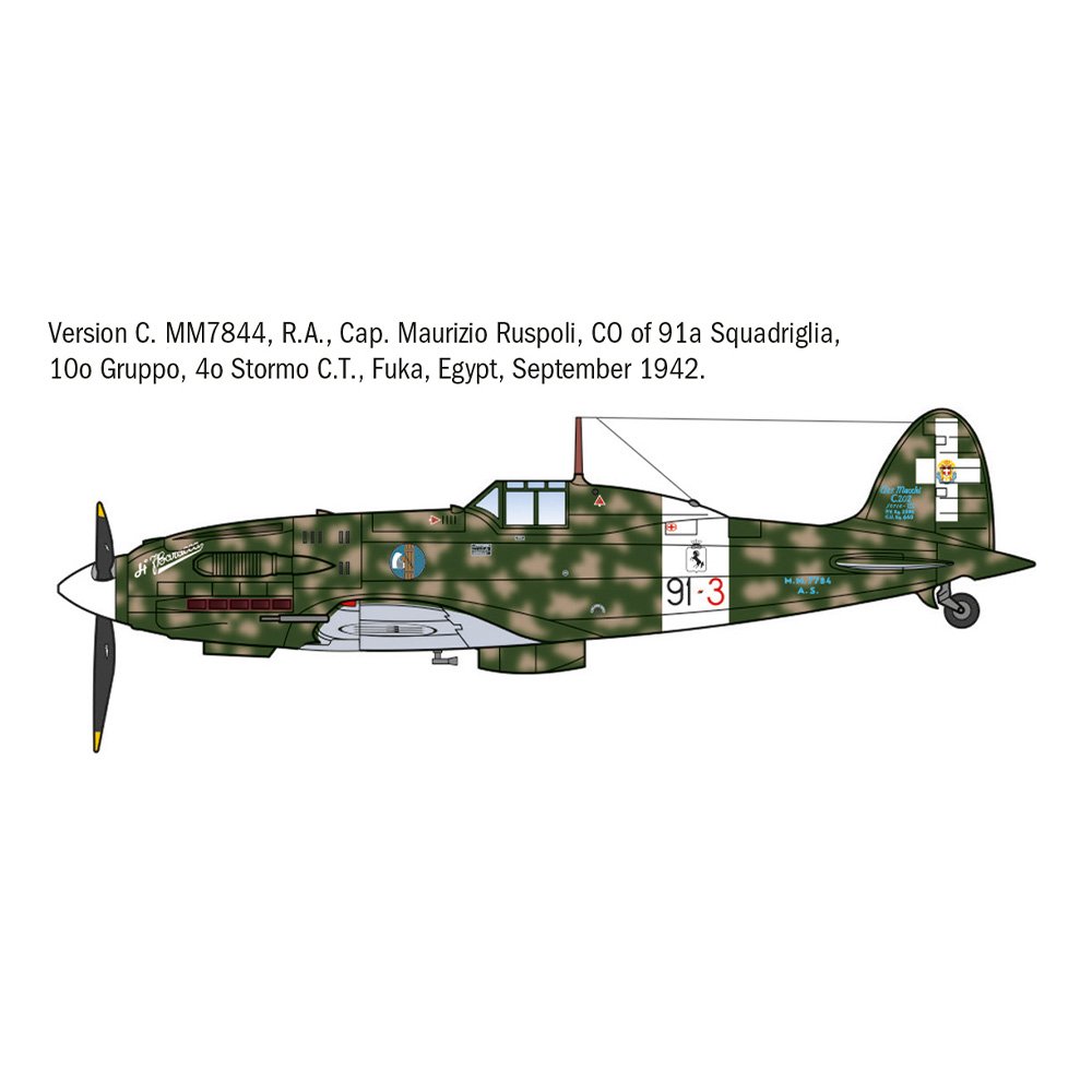 ITALERI 1/72 MC.202 FOLGORE ACES