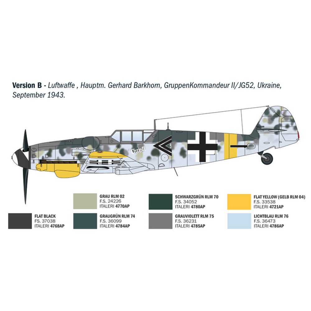 ITALERI 1/72 BF109 G-6 ACES