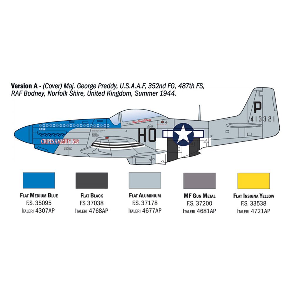 ITALERI 1/72 P-51D MUSTANG ACES