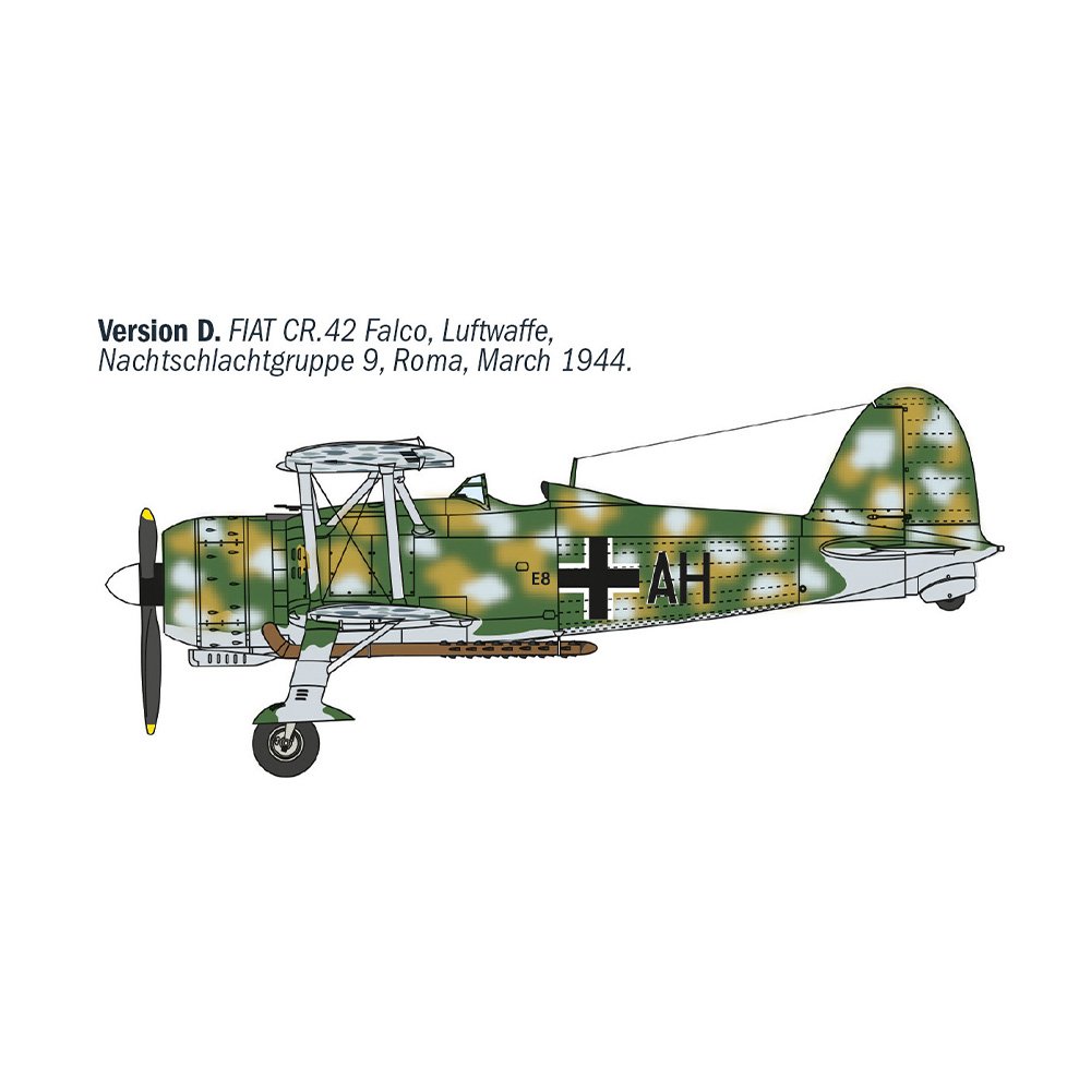 ITALERI 1/72 FIAT CR.42 CN “FALCO” NIGHT FIGHTER