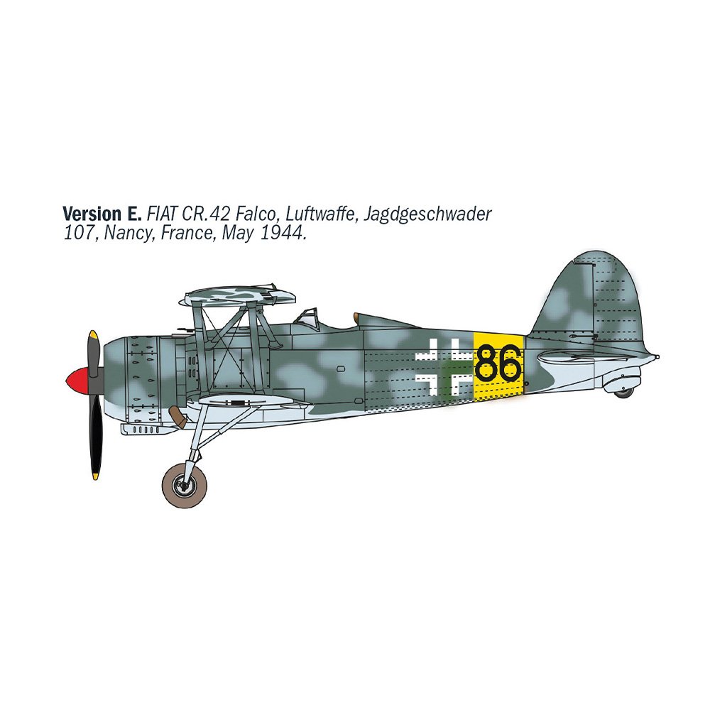 ITALERI 1/72 FIAT CR.42 CN “FALCO” NIGHT FIGHTER