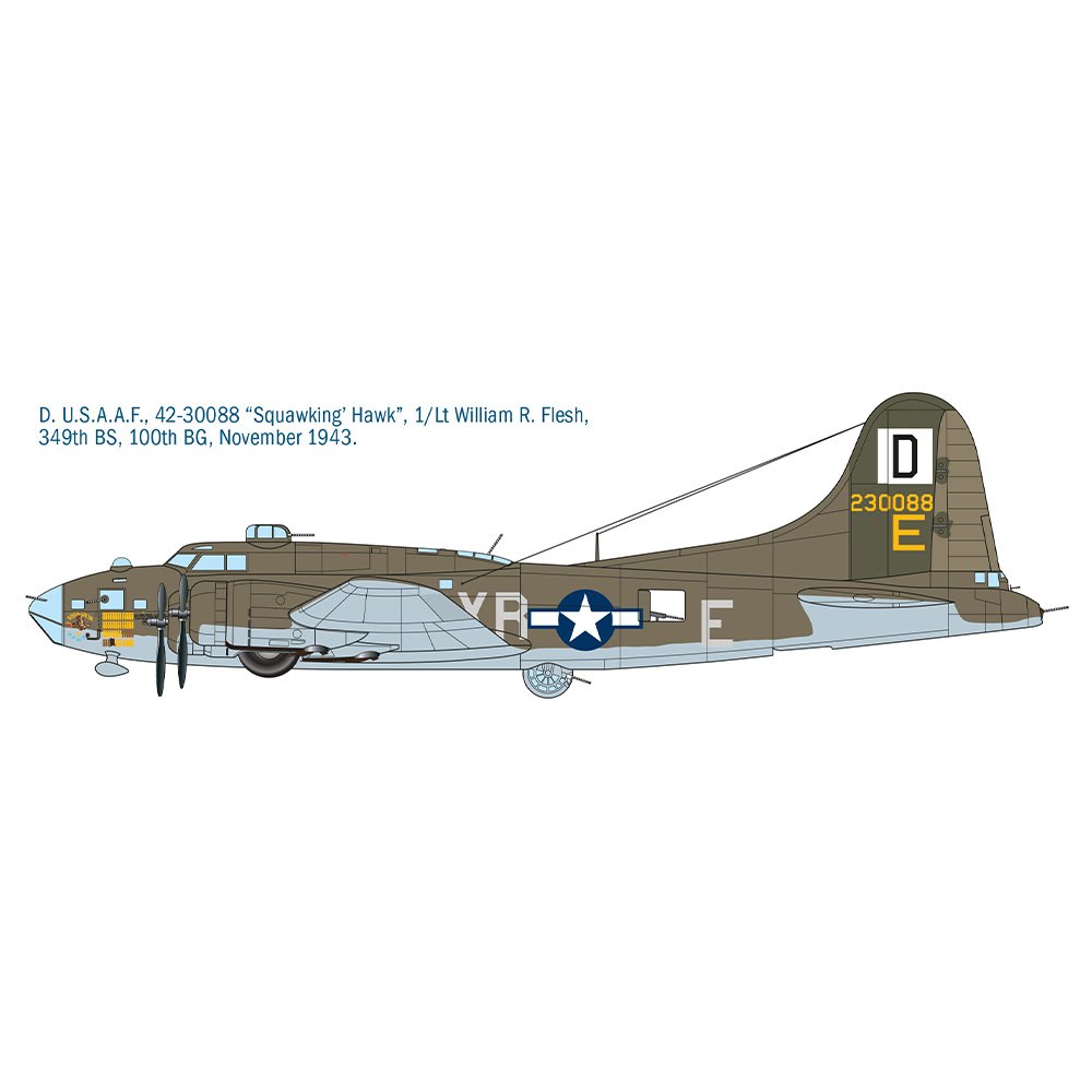 ITALERI 1/72 B-17F FLYING FORTRESS