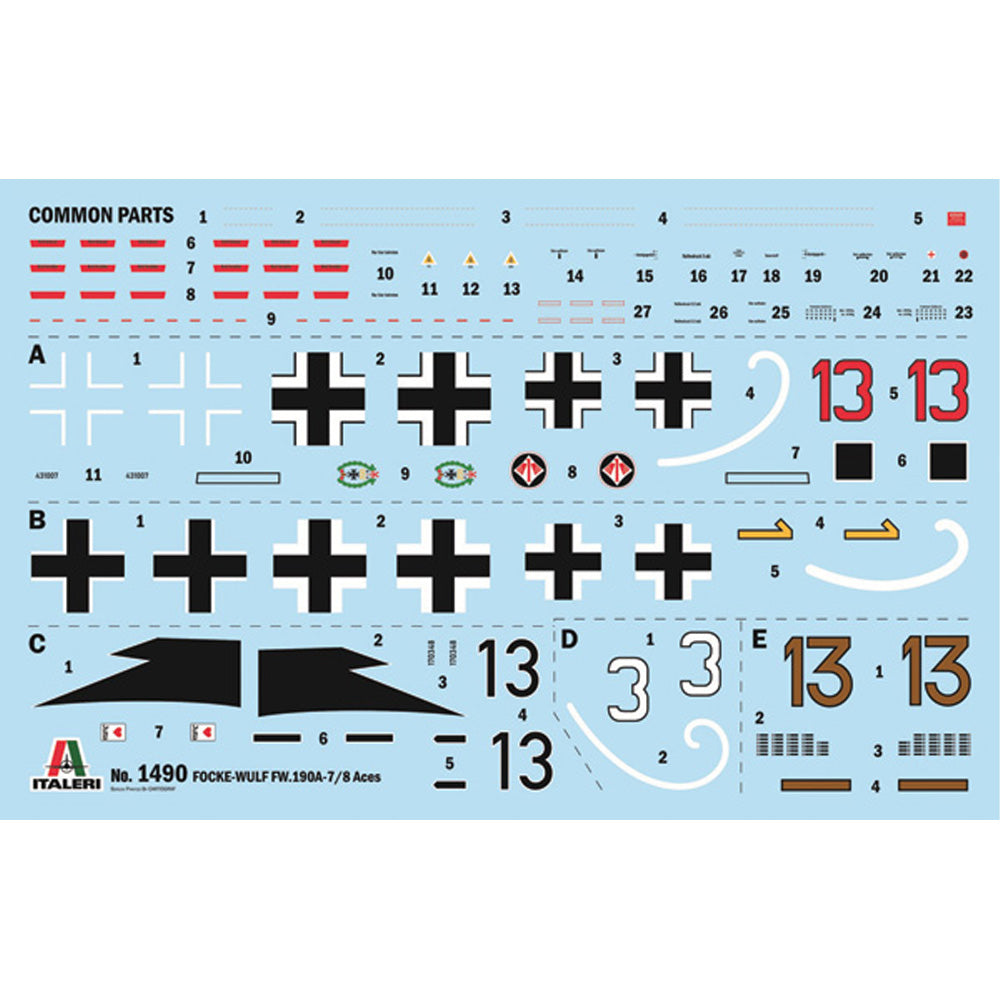 ITALERI 1/72 FW 190 A-8/F ACES