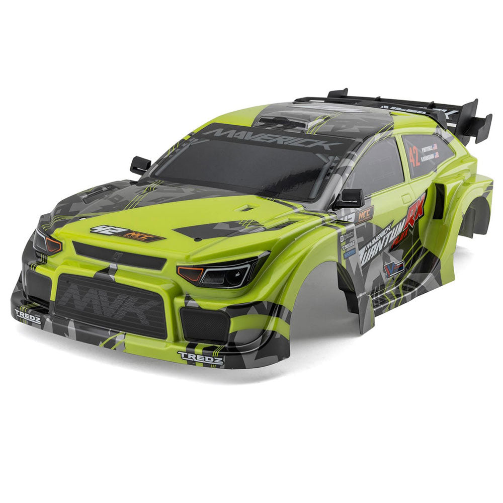 MAVERICK QUANTUMRX RALLY CAR BODY - FLUORO GREEN