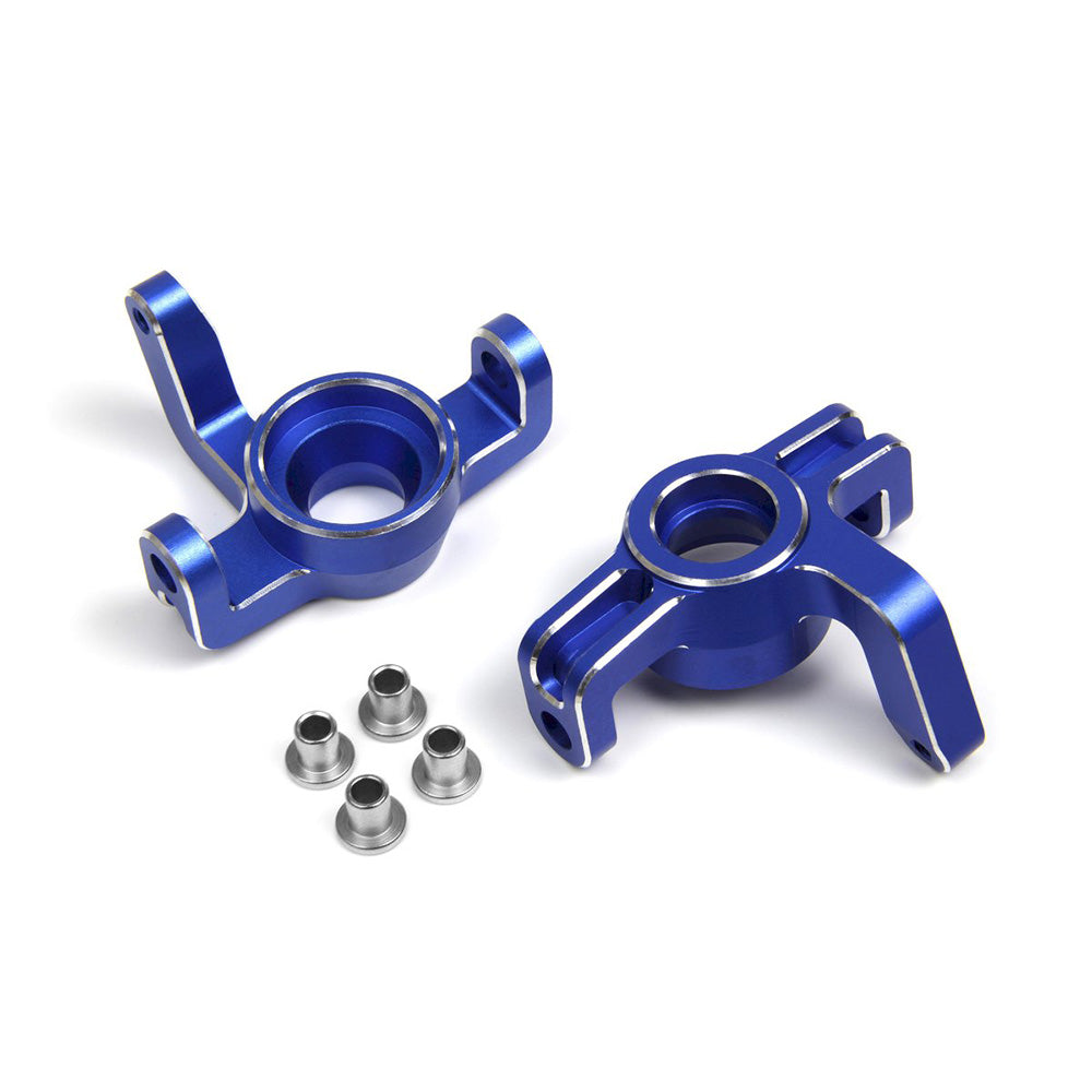 MAVERICK ALUMINIUM STEERING SPINDLE SET (BLUE/LEFT/RIGHT)
