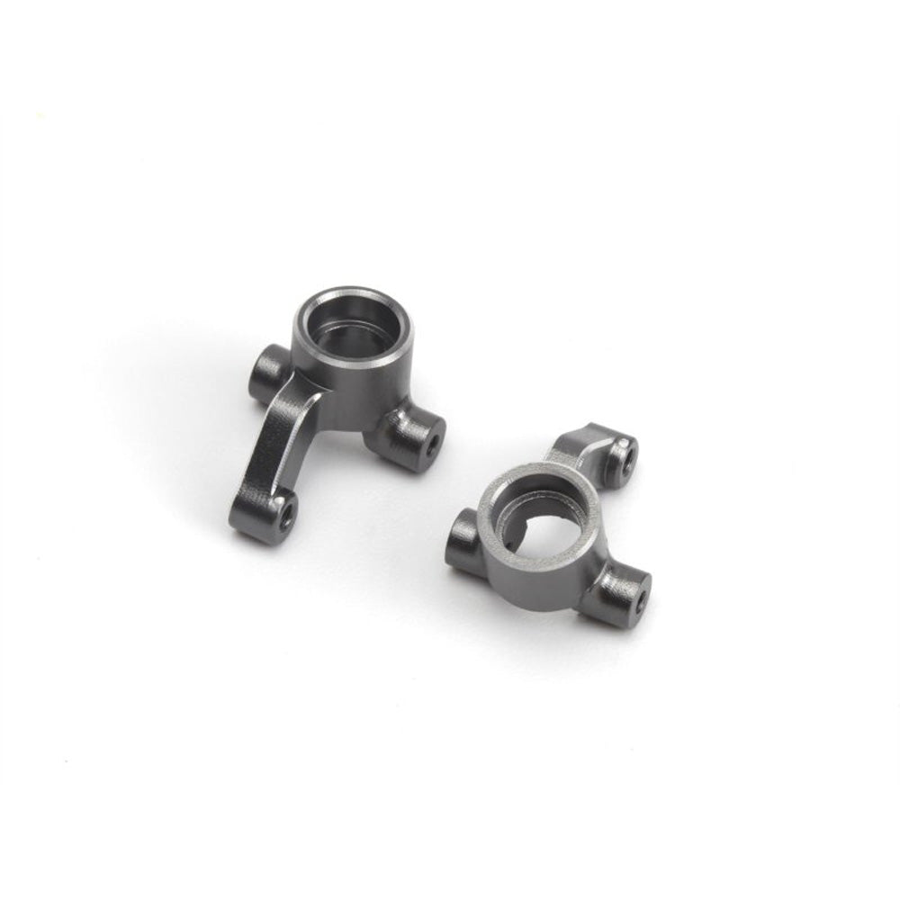 MAVERICK MICROBE ALUMINUM STEERING SPINDLE SET (LEFT/RIGHT/GREY)