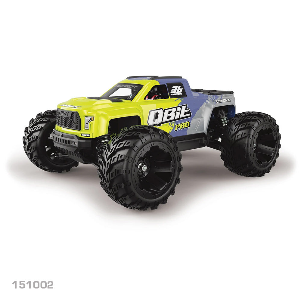MAVERICK 1/16 QBIT MT PRO MONSTER TRUCK -  FLUORO GREEN