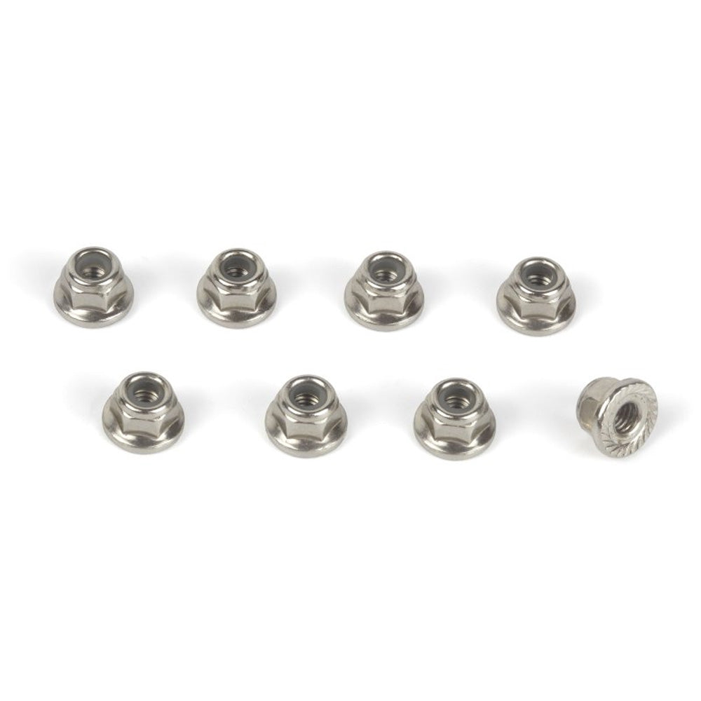 MAVERICK FLANGED LOCK NUT M4 (8PCS)
