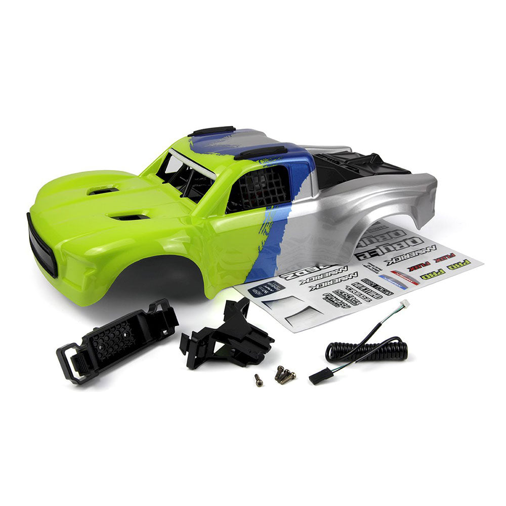 MAVERICK QBYTE SC 1/12TH PRINTED BODY - FLUORO GREEN