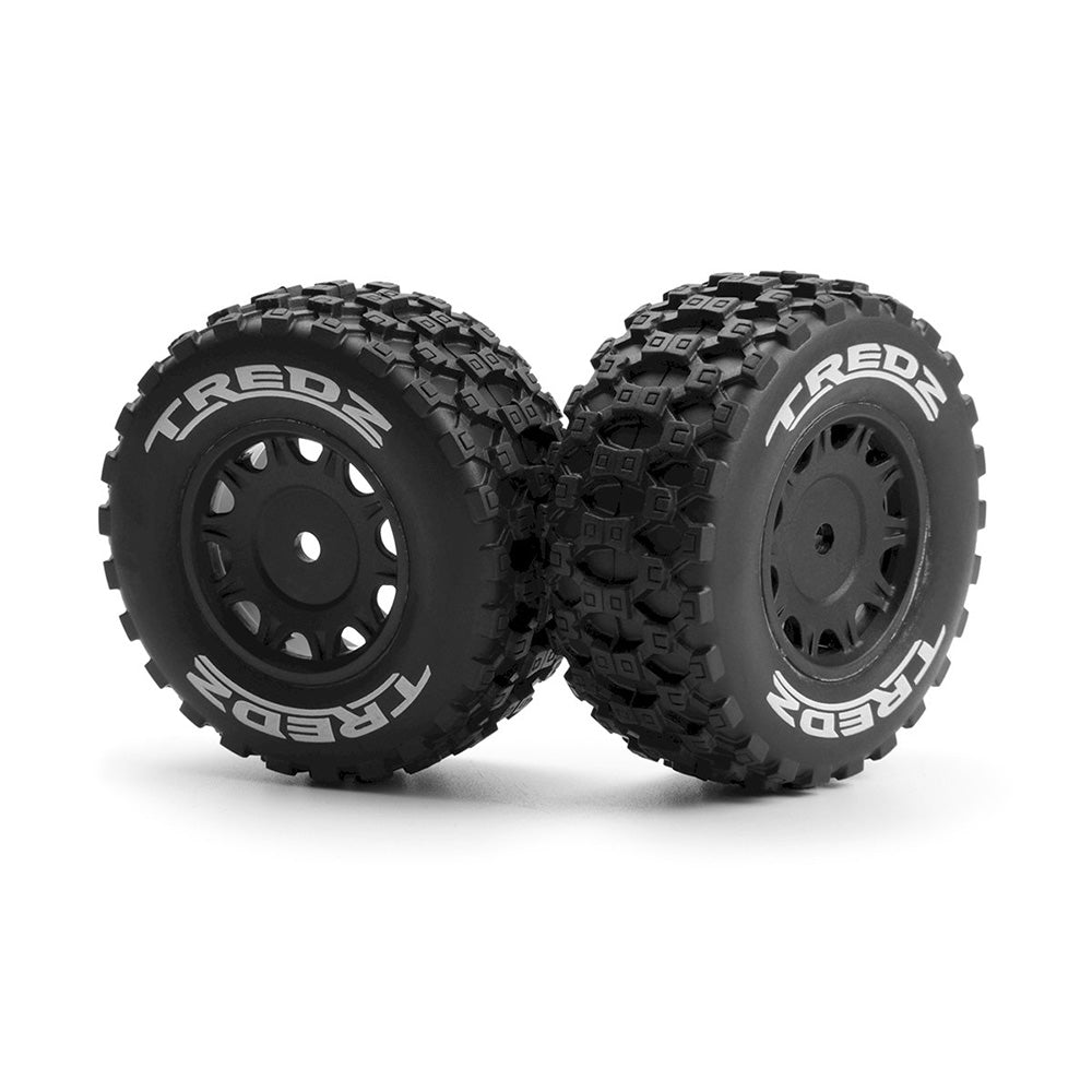 MAVERICK ASSEMBLED WHEEL & TYRE SET (BLACK/2PCS)