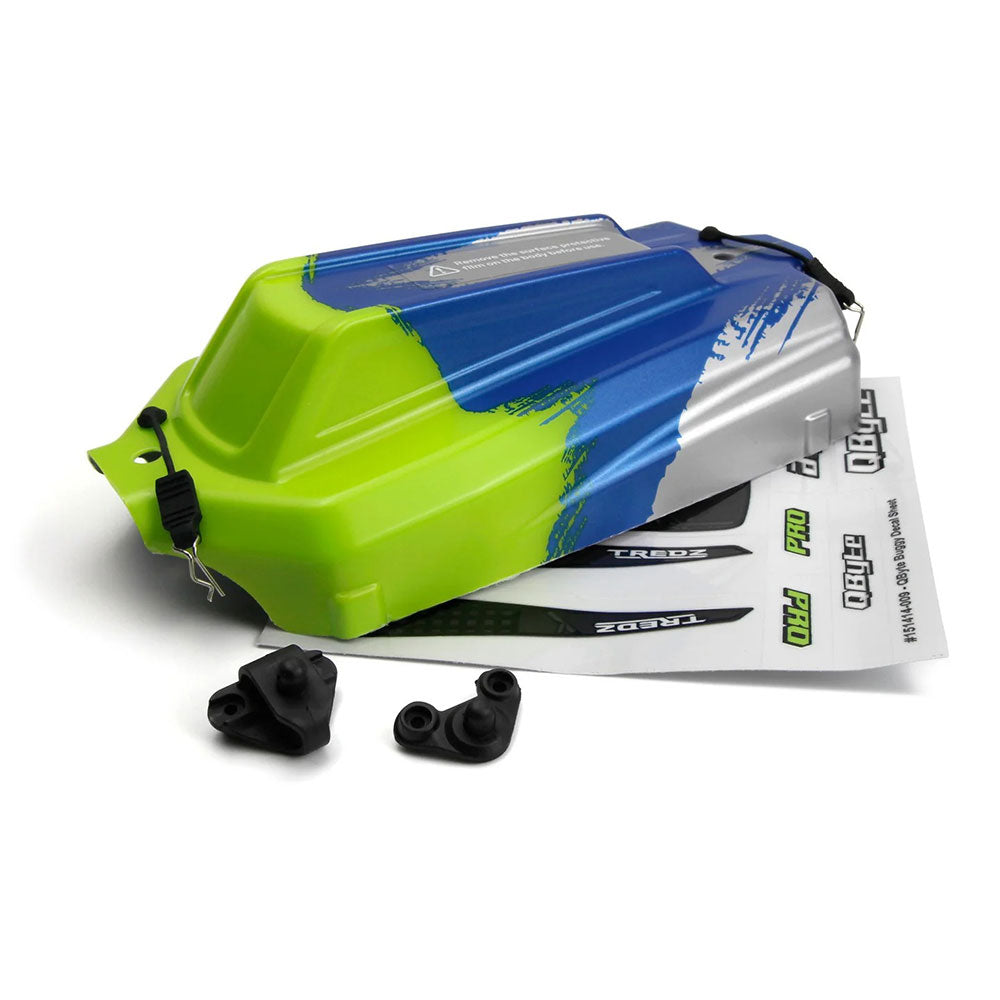 MAVERICK QBYTE XB 1/12TH BUGGY PRINTED BODY - FLUORO GREEN