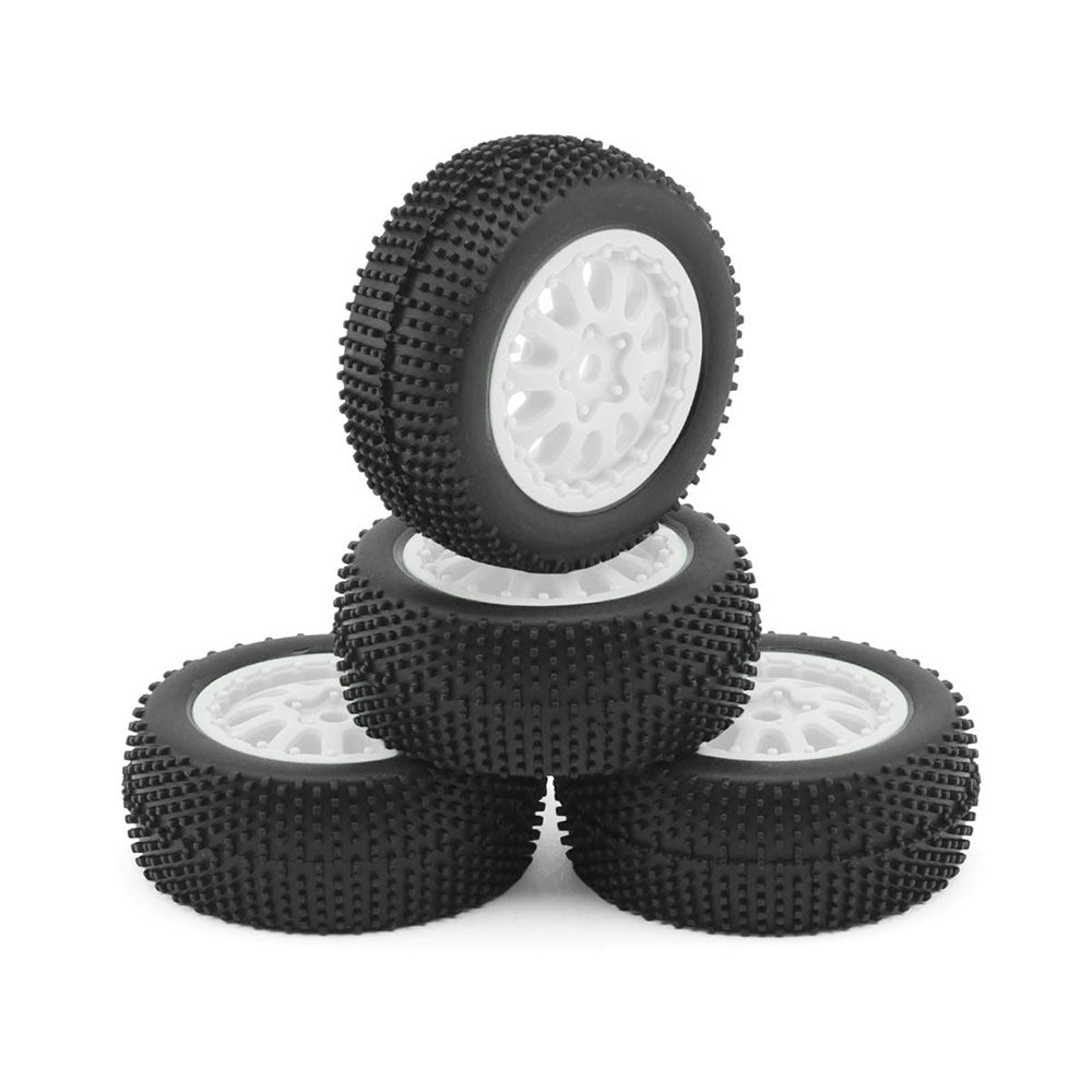 MAVERICK SIDEPIN SC WHEEL/TYRE SET (WHITE/FRONT/REAR)
