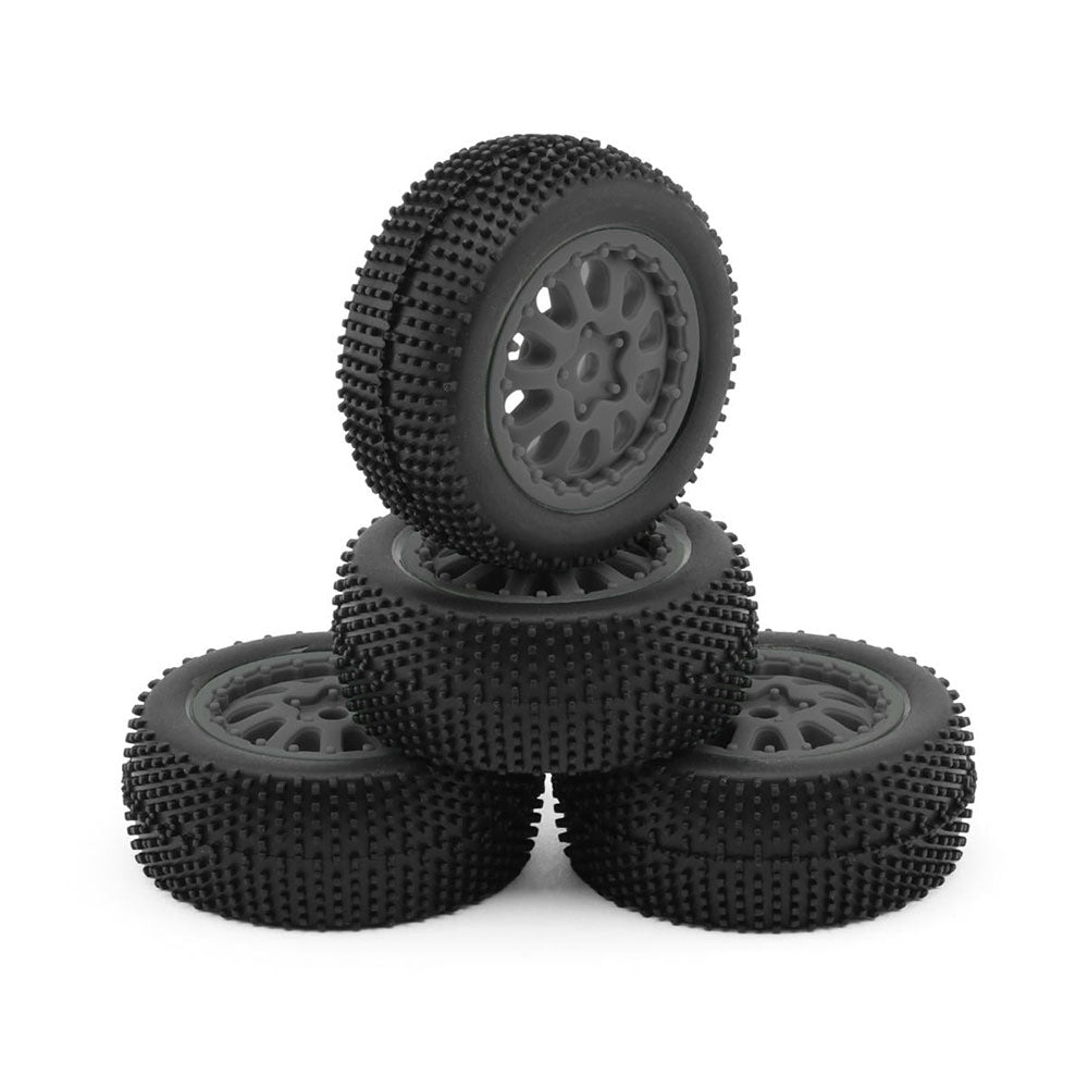 MAVERICK SIDEPIN SC WHEEL/TYRE SET (GREY/FRONT/REAR)