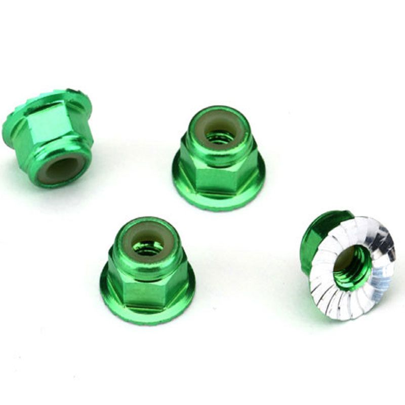 TRAXXAS NUTS 4MM FLANGED NYLON LOCKIN