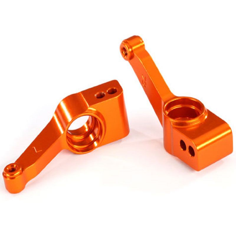 TRAXXAS CARRIERS STUB AXLE (ORANGE-ANOD 6061-T6 ALUM) REAR (2)