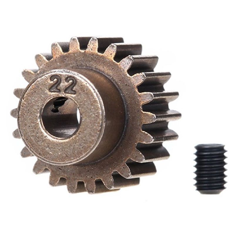 TRAXXAS GEAR 22-T PINION (48-PITCH) / SET SCREW