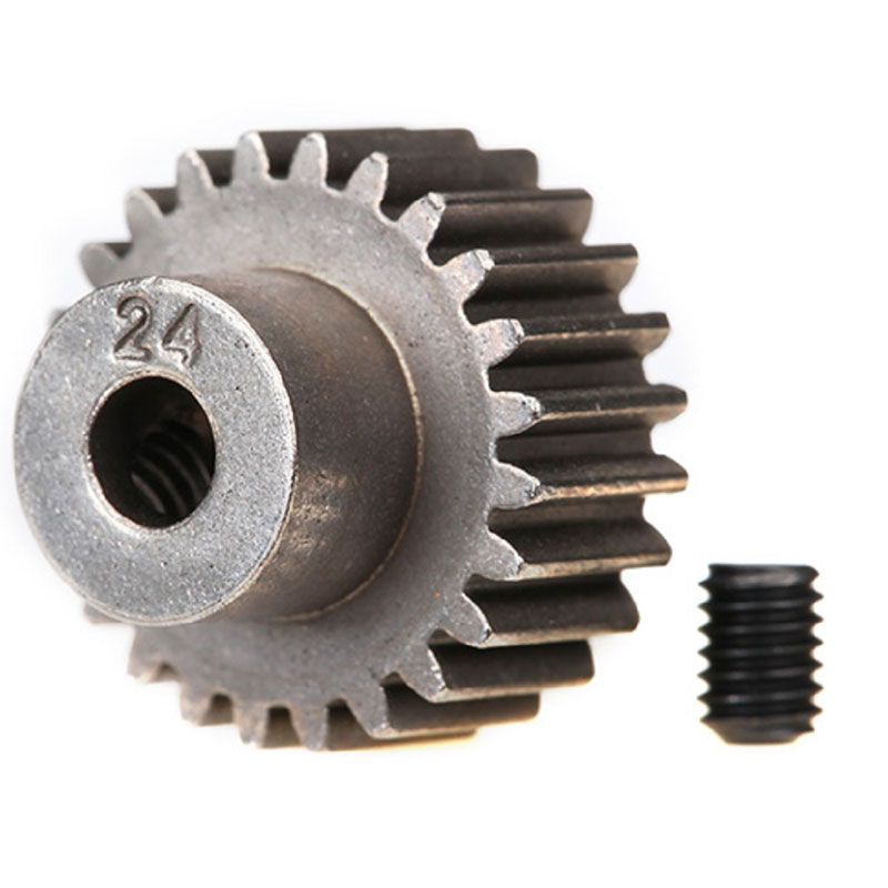 TRAXXAS GEAR 24-T PINION (48-PITCH) / SET SCREW
