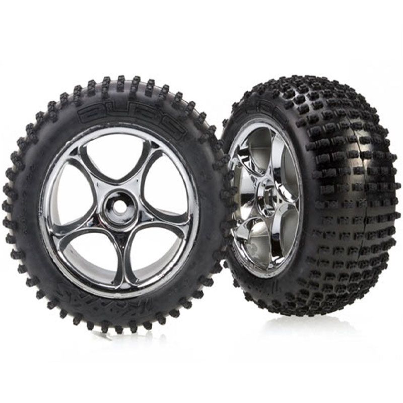 TRAXXAS TYRES & WHEELS ASSY