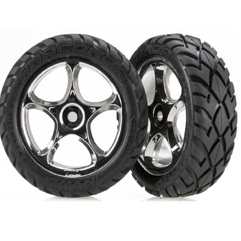 TRAXXAS TYRES AND WHEELS ASSEMBLED