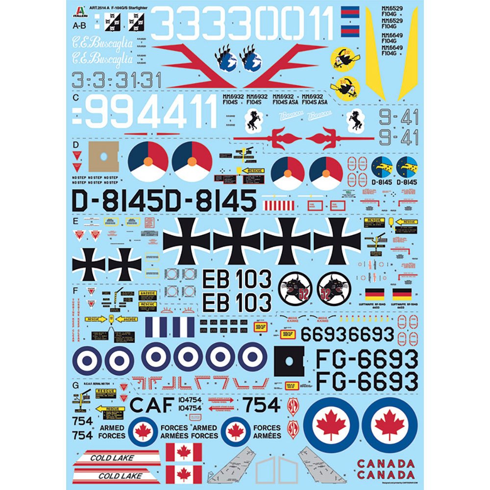 ITALERI 1/32 F-104G/S - RF-104G STARFIGHTER