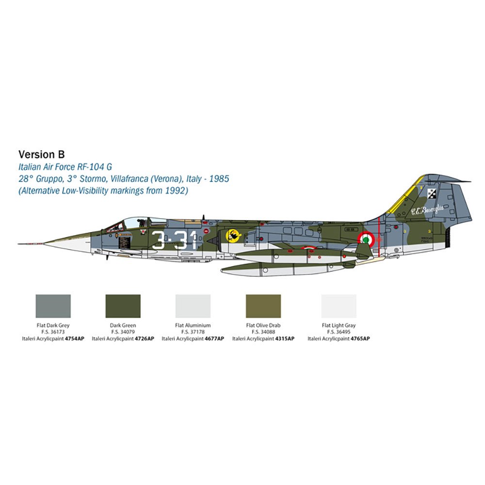 ITALERI 1/32 F-104G/S - RF-104G STARFIGHTER