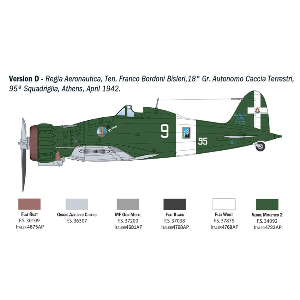 ITALERI 1/32 MACCHI MC.200 SAETTA