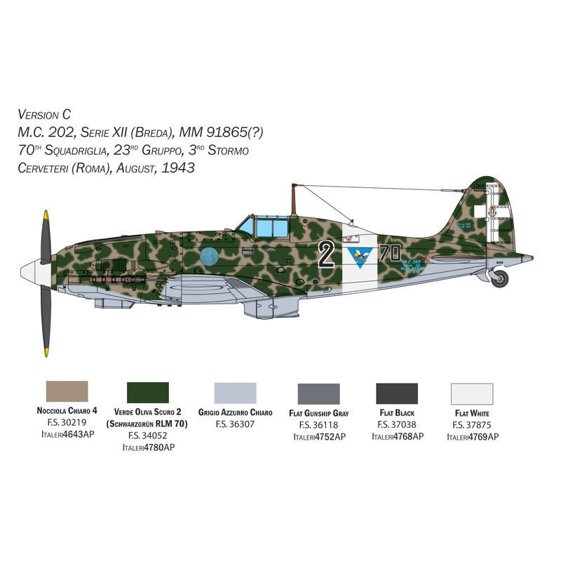 ITALERI 1/32 MACCHI MC.202 FOLGORE