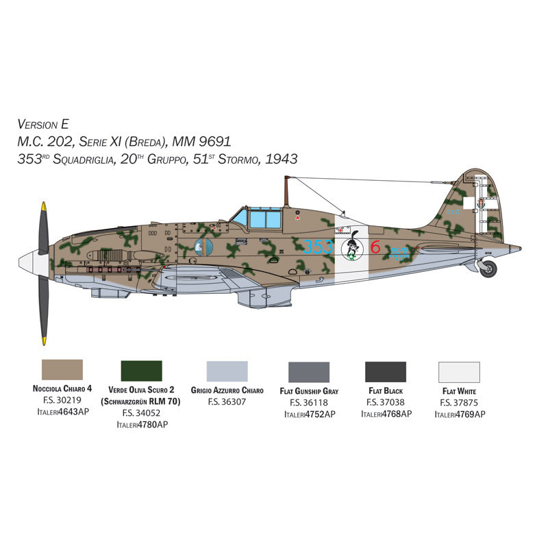 ITALERI 1/32 MACCHI MC.202 FOLGORE