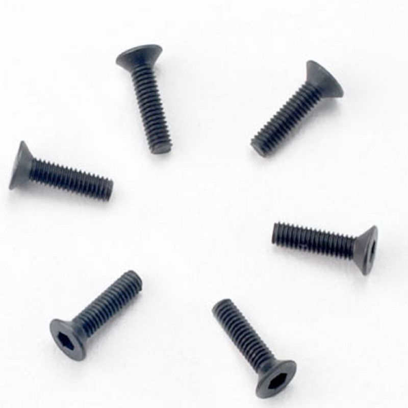 TRAXXAS SCREWS 2.5X10MM COUNTERSUNK MACHINE HEX DRIVE (6)