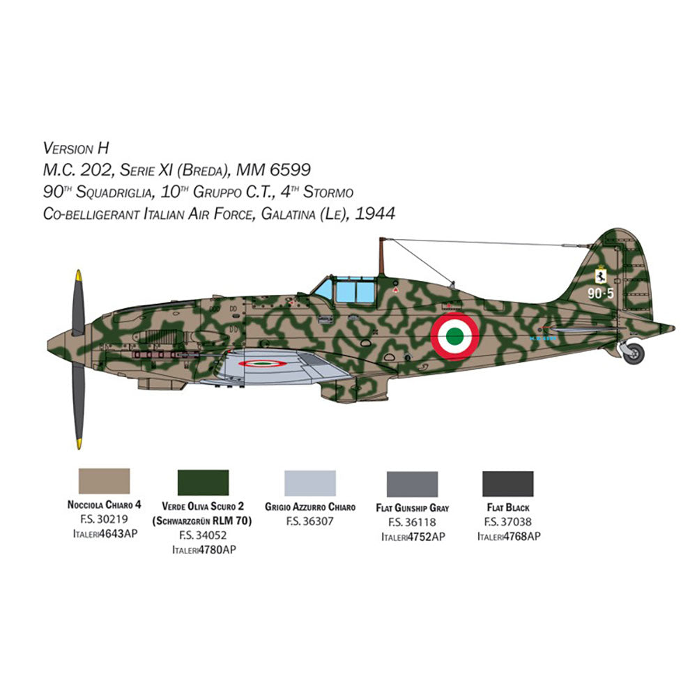 ITALERI 1/32 MACCHI MC.202 EARLY SERIES