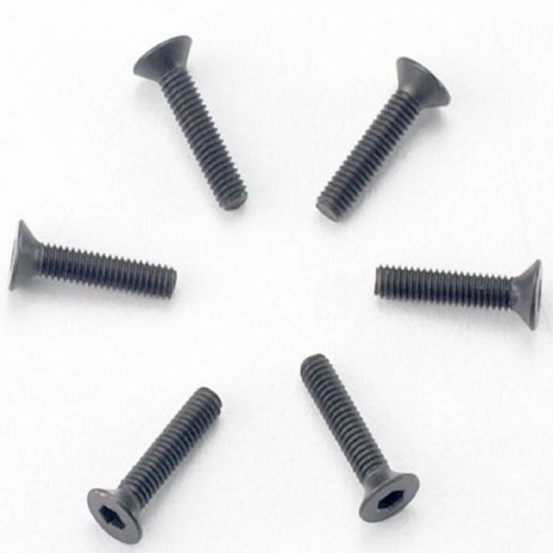 TRAXXAS SCREWS 2.5X12MM COUNTERSUNK MACHINE HEX DRIVE (6)